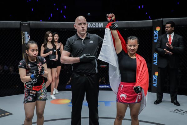Audreylaura Boniface, Olivier Coste, Priscilla Lumban Gaol (©ONE Championship)