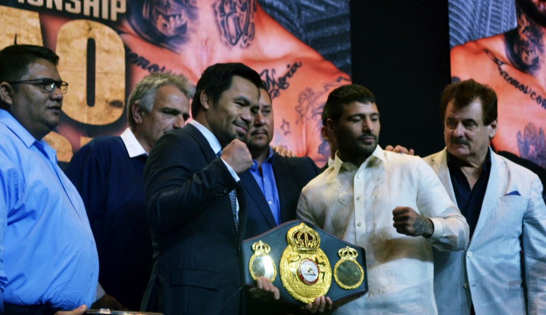 Buboy Fernandez, Michael Koncz, Manny Pacquiao, Eric Gomez, Lucas Matthysse, Mario Arano