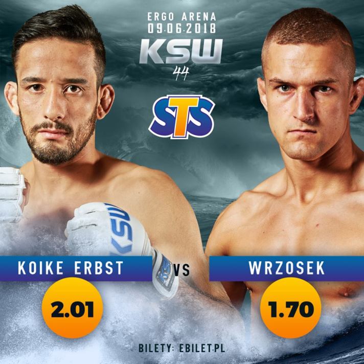 Kleber Koike Erbst, Marcin Wrzosek (Facebook/KSW)