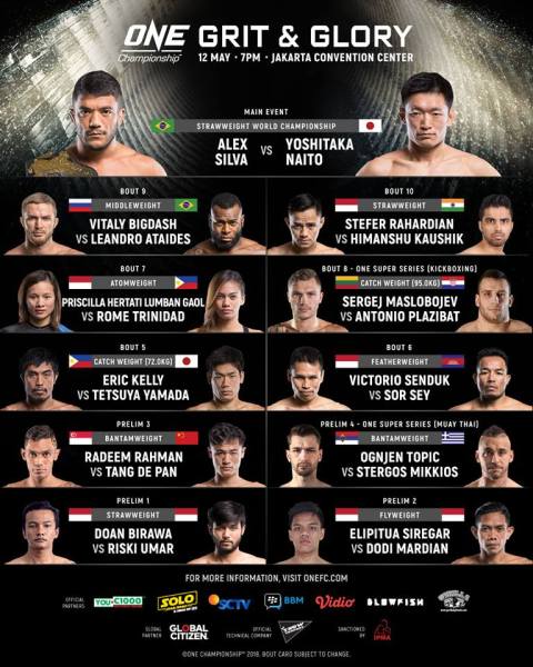 'ONE: Grit and Glory' fight card