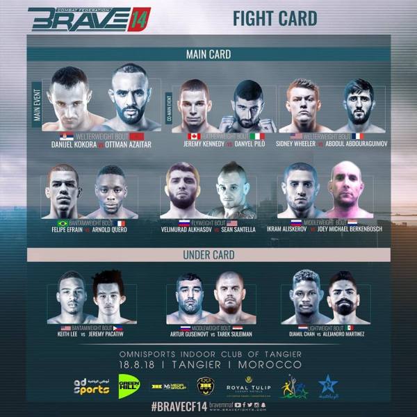 'Brave 14' fight card
