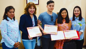 Cecilia Gascon, Ace Itchon, Chris Mills, Rebecca Bustamante, Maria Pretty Lay Abdala