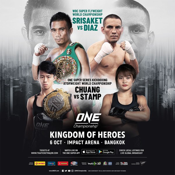 'ONE: Kingdom of Heroes' fight card