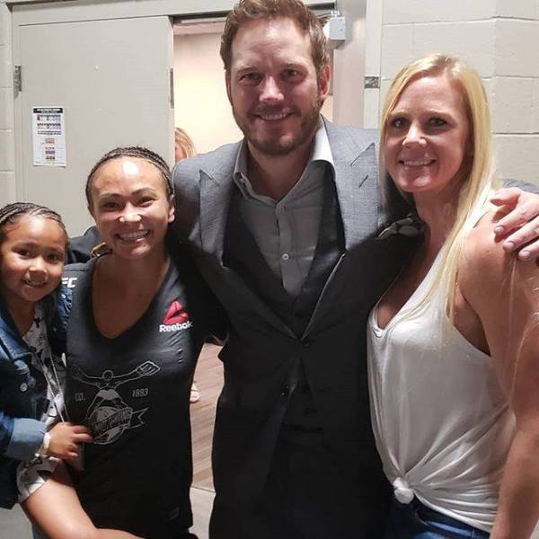 Araya Waterson, Michelle Waterson, Chris Pratt, Holly Holm