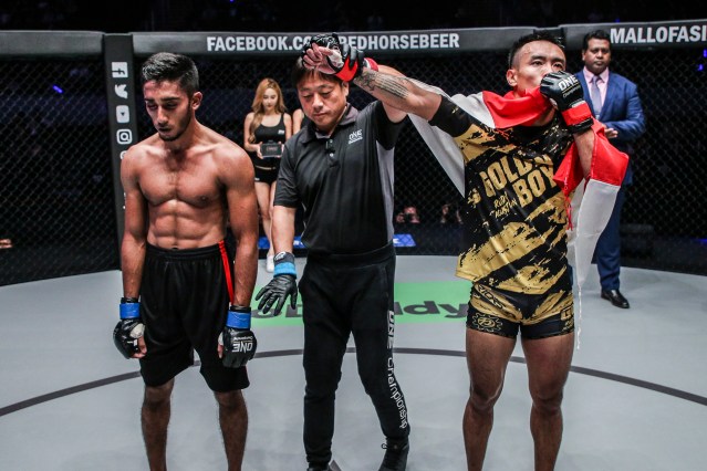 Asraful Islam, Yuji Shimada, Rudy Agustian (© ONE Championship)