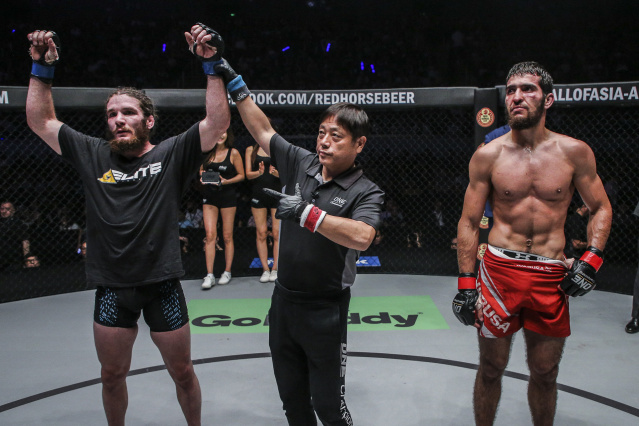 James Nakashima, Yuji Shimada, Raimond Magomedaliev (© ONE Championship)