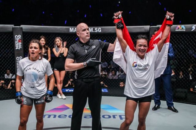 Michelle Nicolini, Olivier Coste, Tiffany Teo (© ONE Championship)