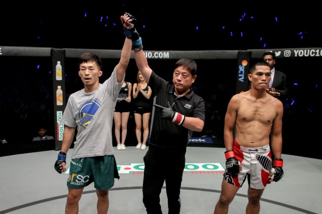 Tatsumitsu Wada, Yuji Shimada, Eugene Toquero (©ONE Championship)