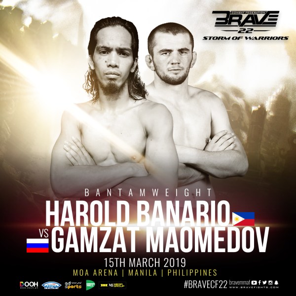 Harold Banario, Gamzat Magomedov (© Brave Combat Federation) 