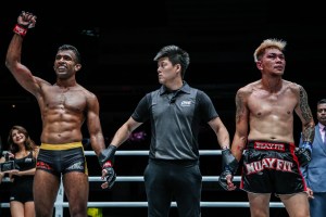 Rahul Raju, Kemp Cheng, Richard Corminal (© ONE Championship)