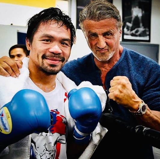 Manny Pacquiao, Sylvester Stallone