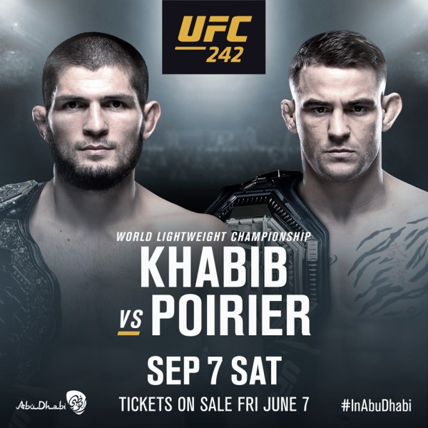 'UFC 242' poster