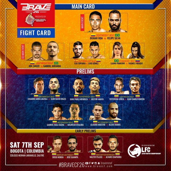 'Brave 26' fight card