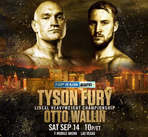 Tyson Fury vs Otto Wallin at T-Mobile Arena, Las Vegas Strip, Paradise, Nevada