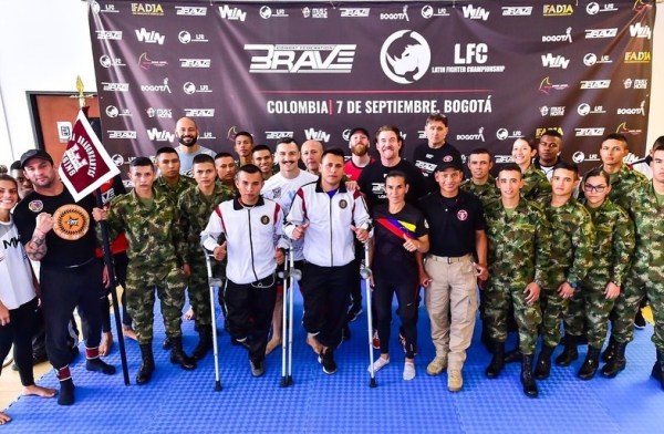 Brave CF fighters, officials at Dirección Centro de Rehabilitación Inclusiva 