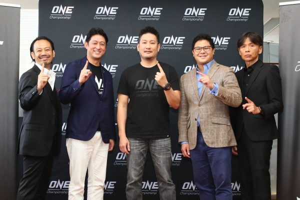 Kazuhiro Sakamoto, Andy Hata, Chatri Sityodtong, Carlos Alimurung, Masakazu Sakai (©ONE Championship)