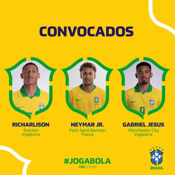 Richarlison, Neymar Jr, Gabriel Jesus