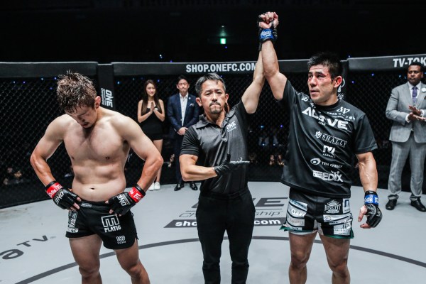 Koshi Matsumoto, Motohiro Tsuruwa, Takasume Kume (©ONE Championship)