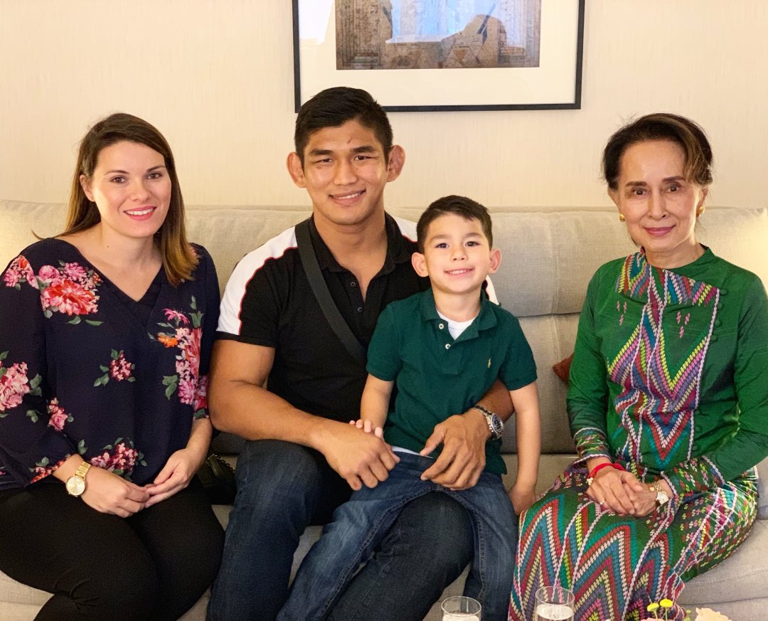 Katherine Oliphant, Aung La N Sang, Aung De, Aung San Suu Kyi