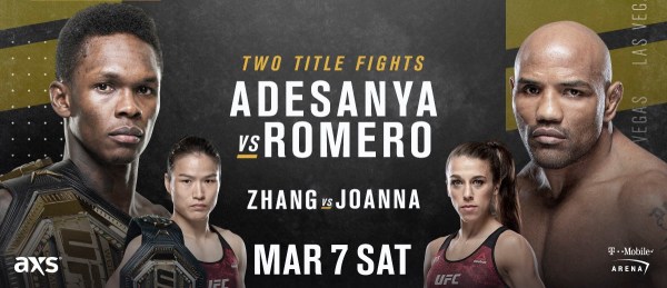 Israel Adesanya, Zhang Weili, Joanna Jędrzejczyk, Yoel Romero