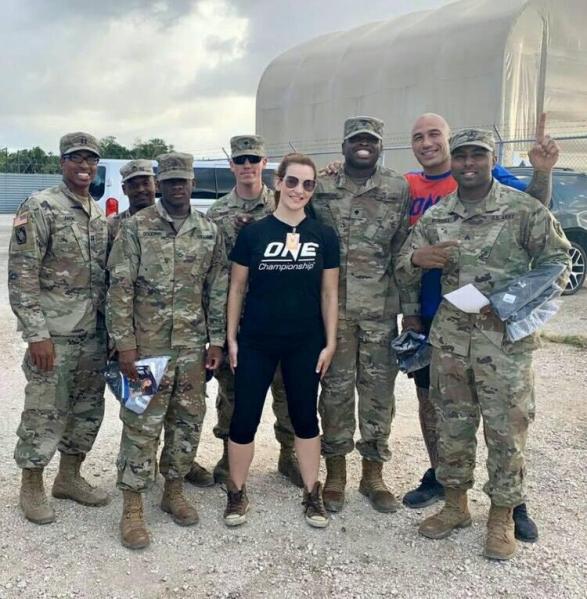 Miesha Tate, Brandon Vera [5th, 7th from left] (©ONE Championship)