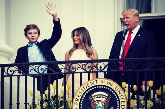 Barron Trump, Melania Trump, Donald Trump Sr.
