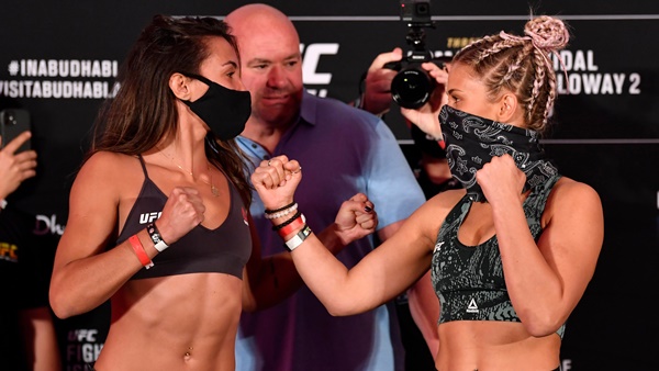 Amanda Ribas, Paige VanZant (©UFC)