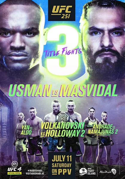'UFC 251' poster