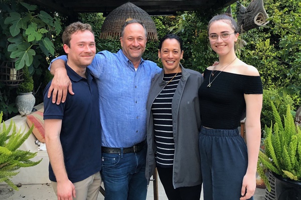 Cole Emhoff, Doug Emhoff, Kamala Harris, Ella Emhoff