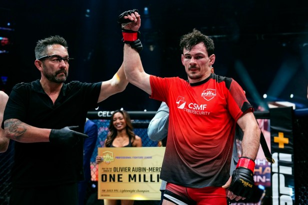 Mario Yamasaki, Olivier Aubin-Mercier (©Cooper Neill/PFL)